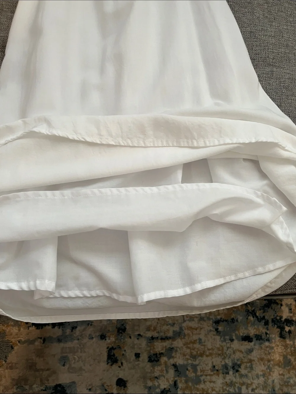 Epic Threads White Eyelet Ruffle Sundress for Girls Lined Sz Med